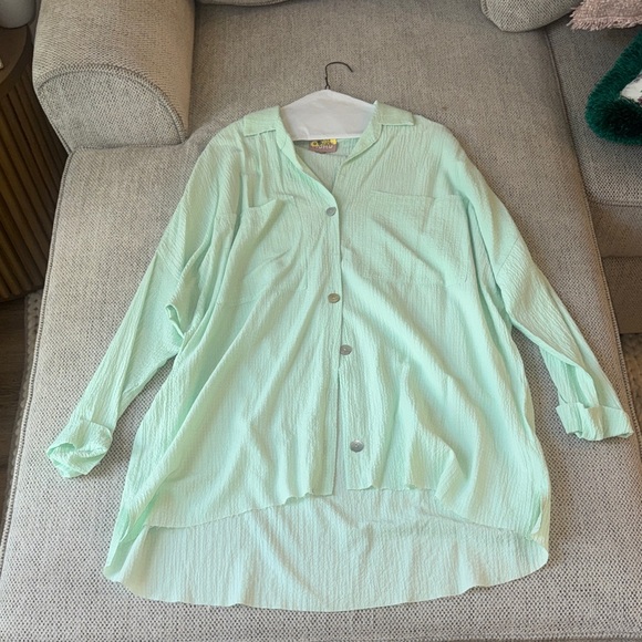 Show Me Your MuMu Tops - Show me your mumu button down/ cover up